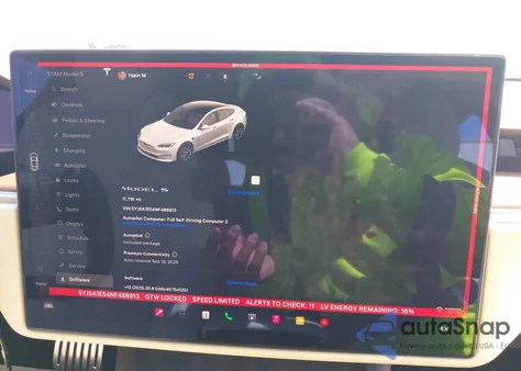 2022 Tesla Model S Dual Motor All-Wheel Drive из США, поврежденный, VIN 5YJSA1E54NF488913